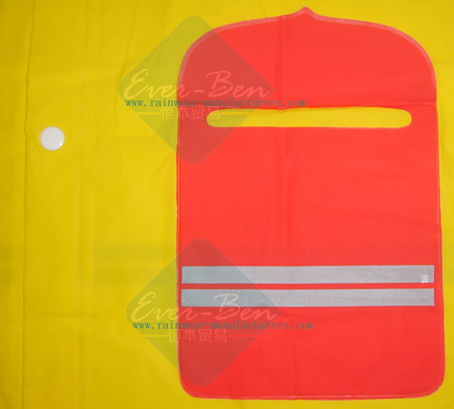 Kids rain jacket pockets